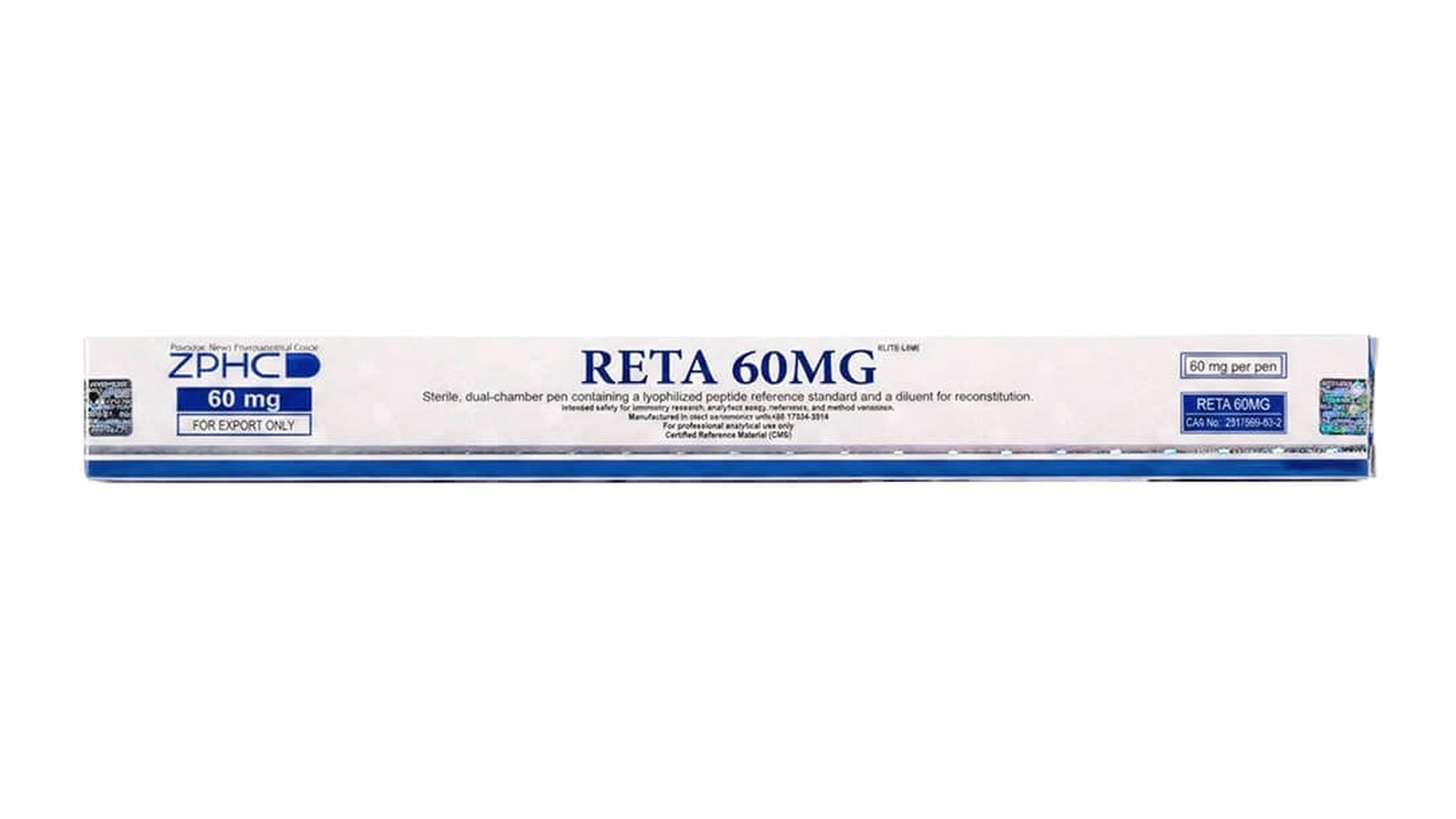 ZPHC Retatrutide 60 mg — упаковка dual-chamber pen (официальный packshot)